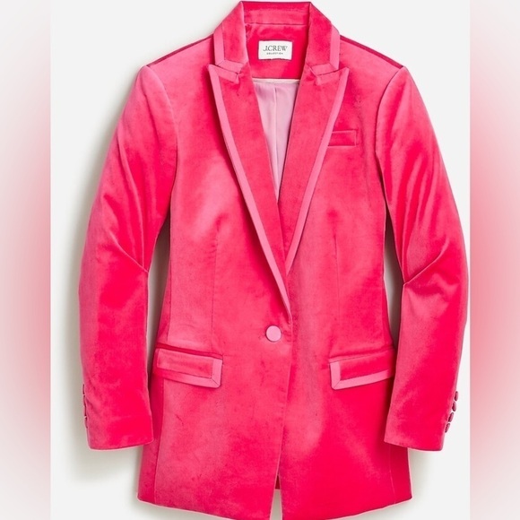 J Crew Collection Willa blazer in tipped stretch velvetItem BD006